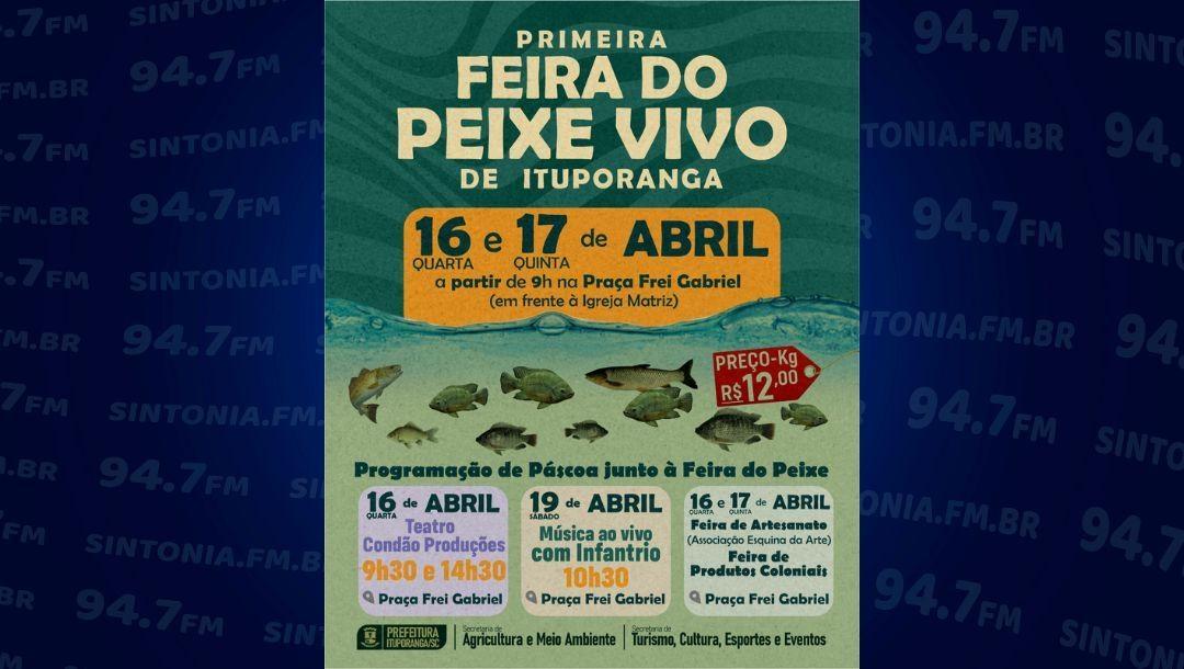 Feira do Peixe volta a ser realizada em Ituporanga com peixe vivo e preços acessíveis