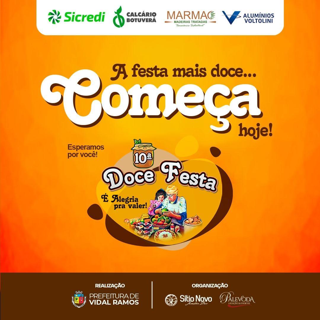Festa mais doce de Santa Catarina começa em Vidal Ramos