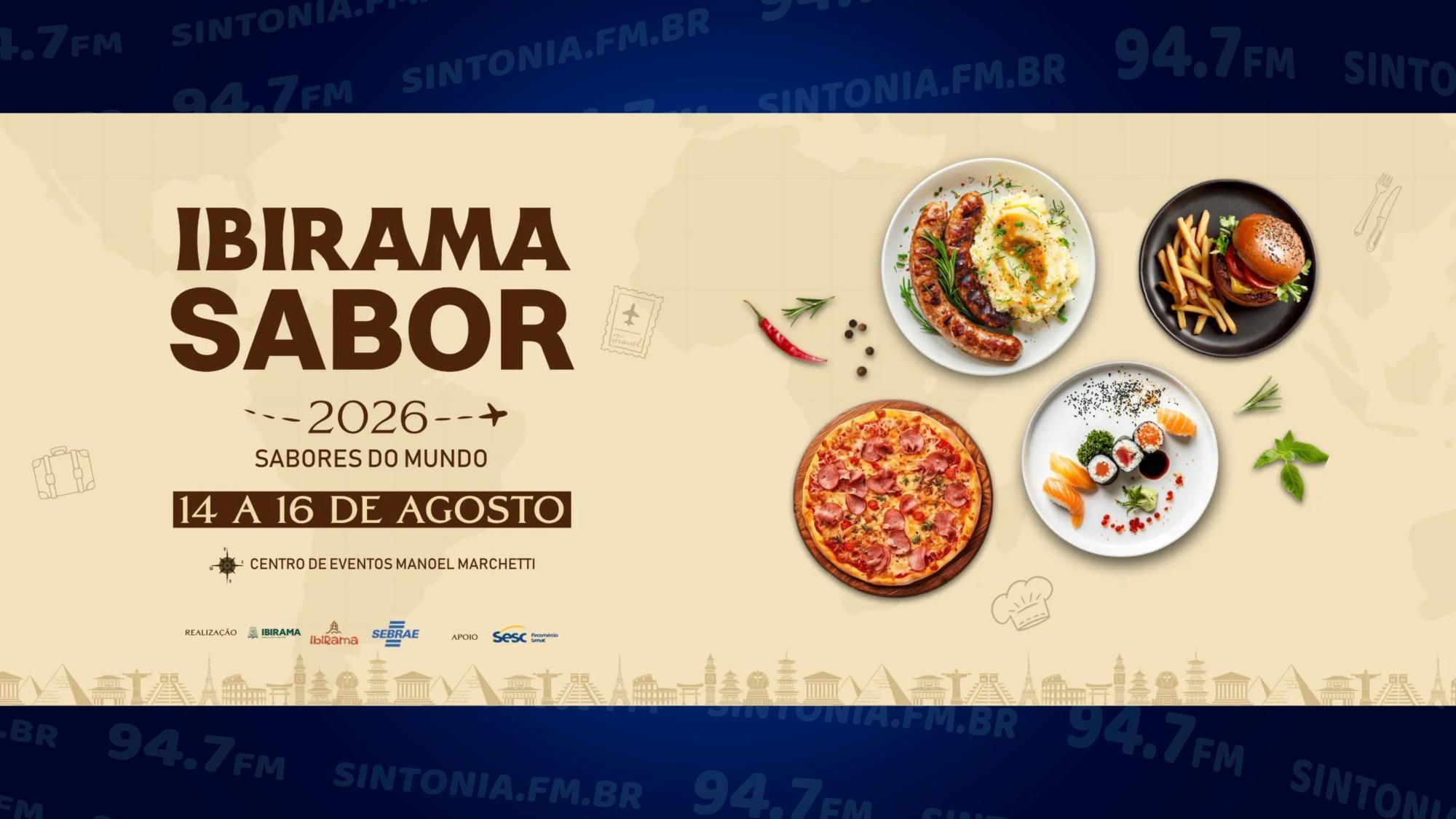 Festival Gastronômico Ibirama Sabor será realizado de 14 a 16 de agosto