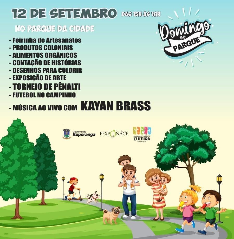Final de semana tem Domingo no Parque em Ituporanga