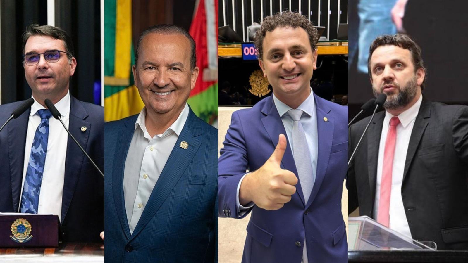 Flávio Bolsonaro, Jorginho Mello, Pezenti e Jerry Comper lideraram votação em Atalanta