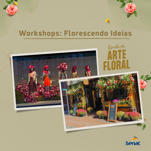 Florescendo Ideias: Escola de Arte Floral oferece workshops gratuitos em Rio do Sul