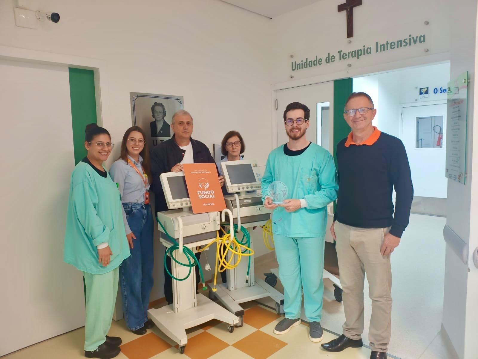 Fundo Social Cresol auxilia na manutenção de equipamentos da UTI do Hospital Bom Jesus
