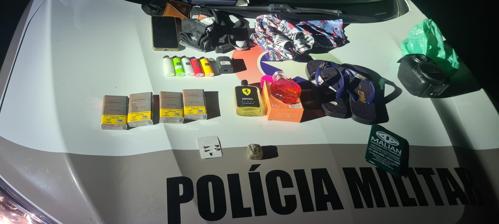  Furto em comércio e posse de drogas resultam em prisões no centro de Chapadão do Lageado