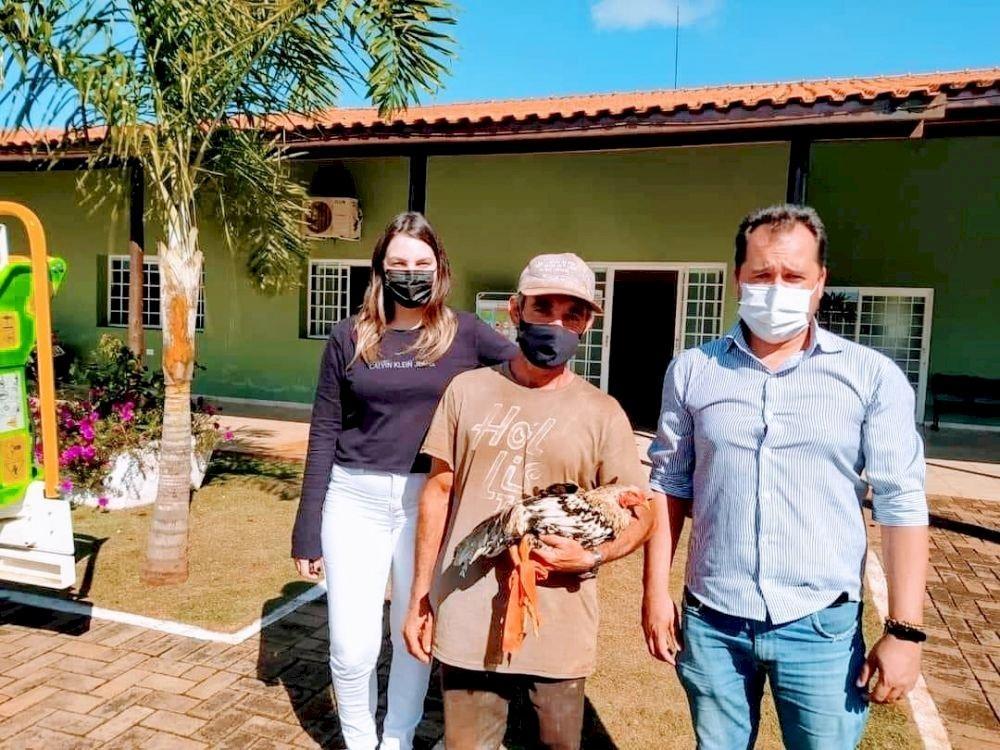 Galo que não deixava a vizinhança em paz recebe alvará de soltura e volta pra casa
