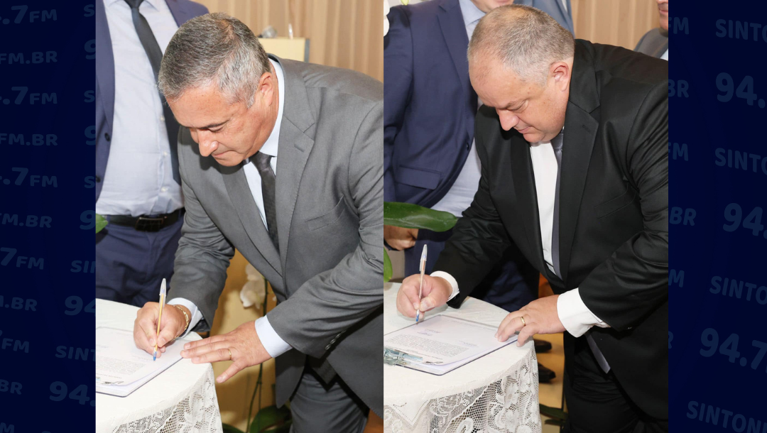 Gilmar Sani e Fábio Dorigon são empossados para novo mandato em Alfredo Wagner