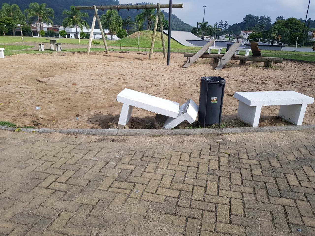 Governo de Ituporanga inicia recuperação do Parque da Cidade após atos de vandalismo
