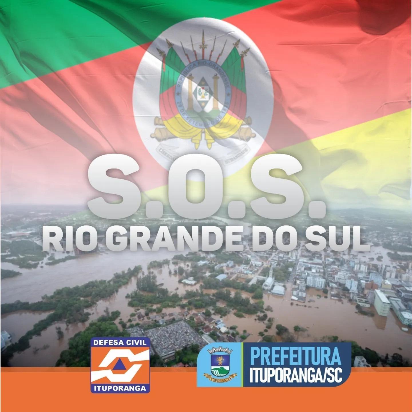 Governo de Ituporanga se solidariza com as vítimas da tragédia no Rio Grande do Sul