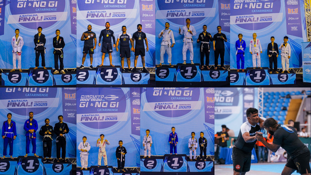 Gracie Barra Ituporanga conquista sete medalhas na etapa final do Circuito Catarinense de Jiu-Jitsu