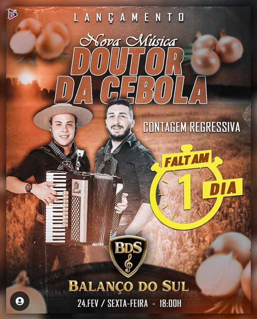Grupo Balanço do Sul lança música em homenagem ao produtor de cebola