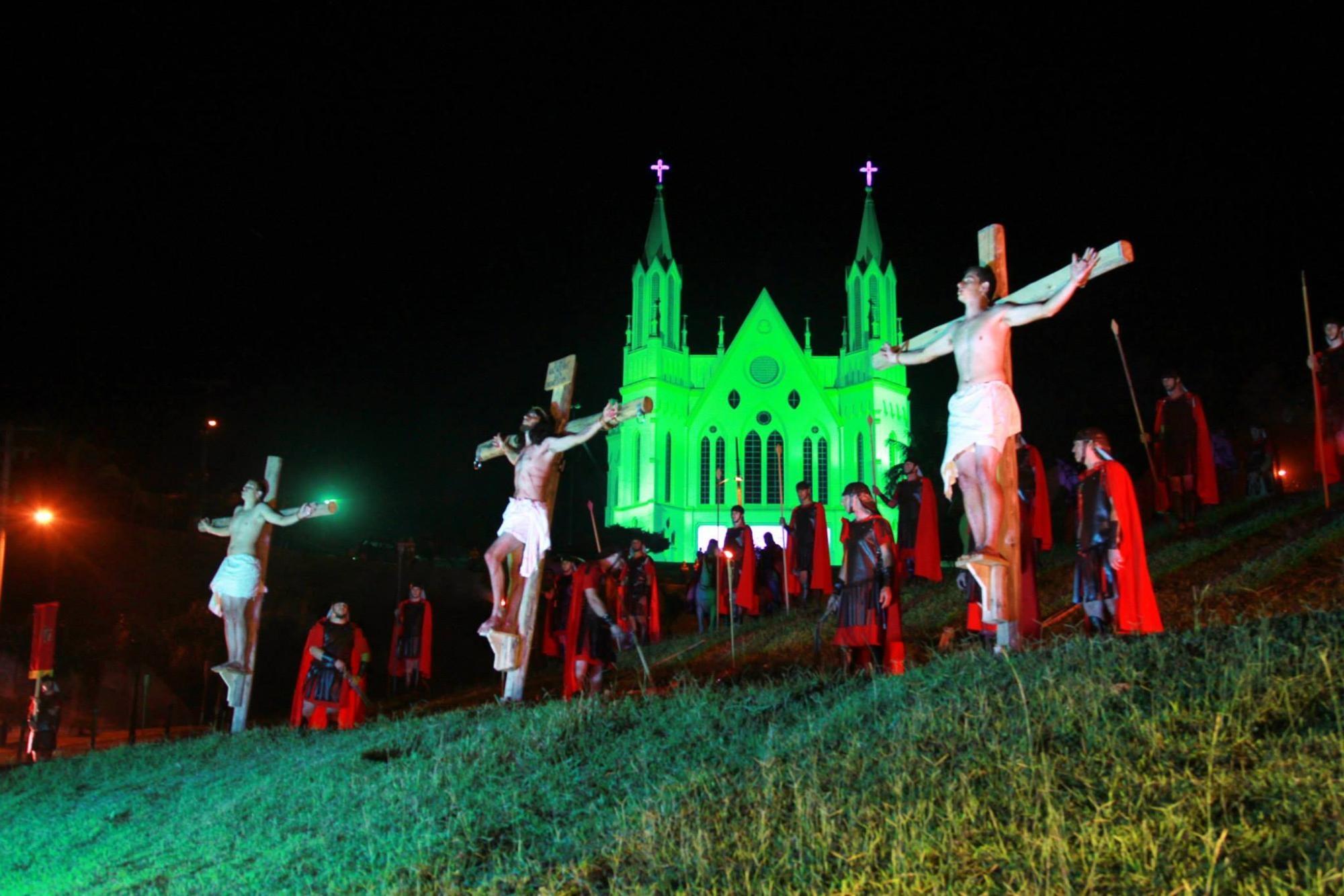 Grupo Teatral Consolata de Rio do Oeste prepara tradicional  Via-Sacra Encenada