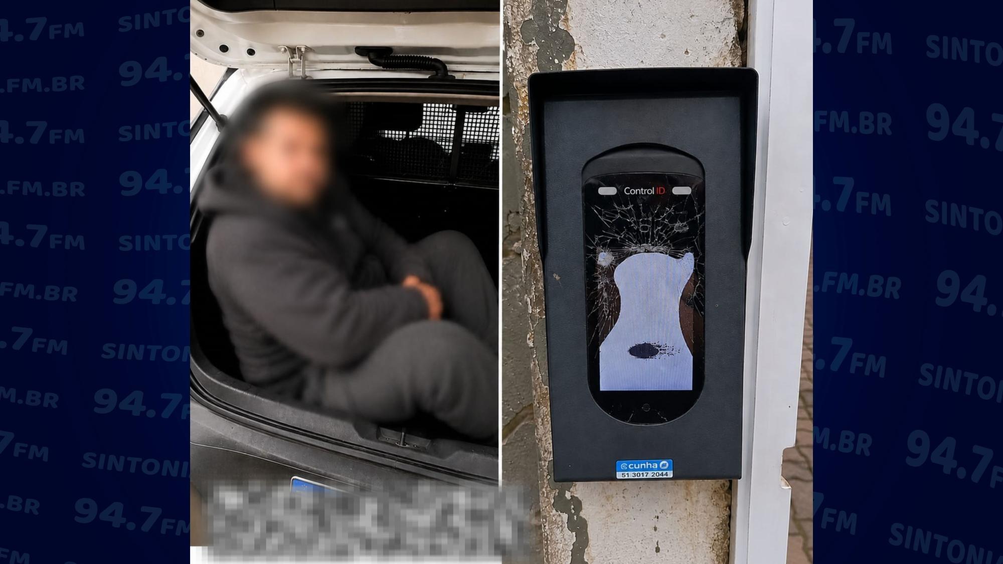 Homem é encaminhado à delegacia após danificar equipamento de clube no Alto Vale