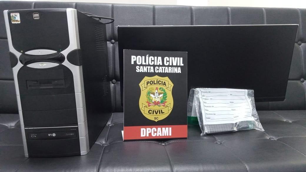 Homem é preso e computador é apreendido em Rio do Sul por suspeita de pedofilia