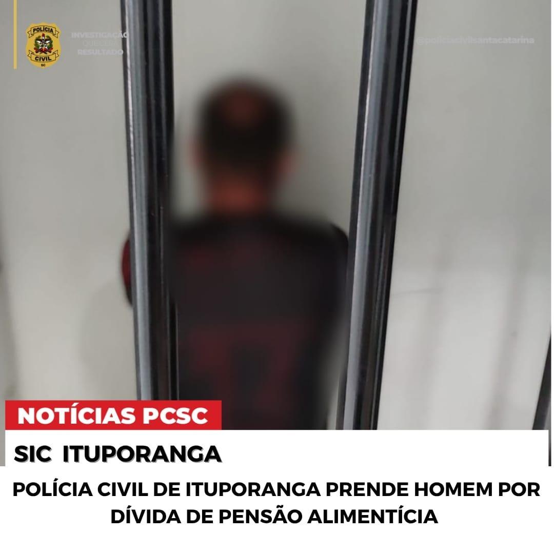 Homem é preso em Imbuia por dívida de pensão alimentícia