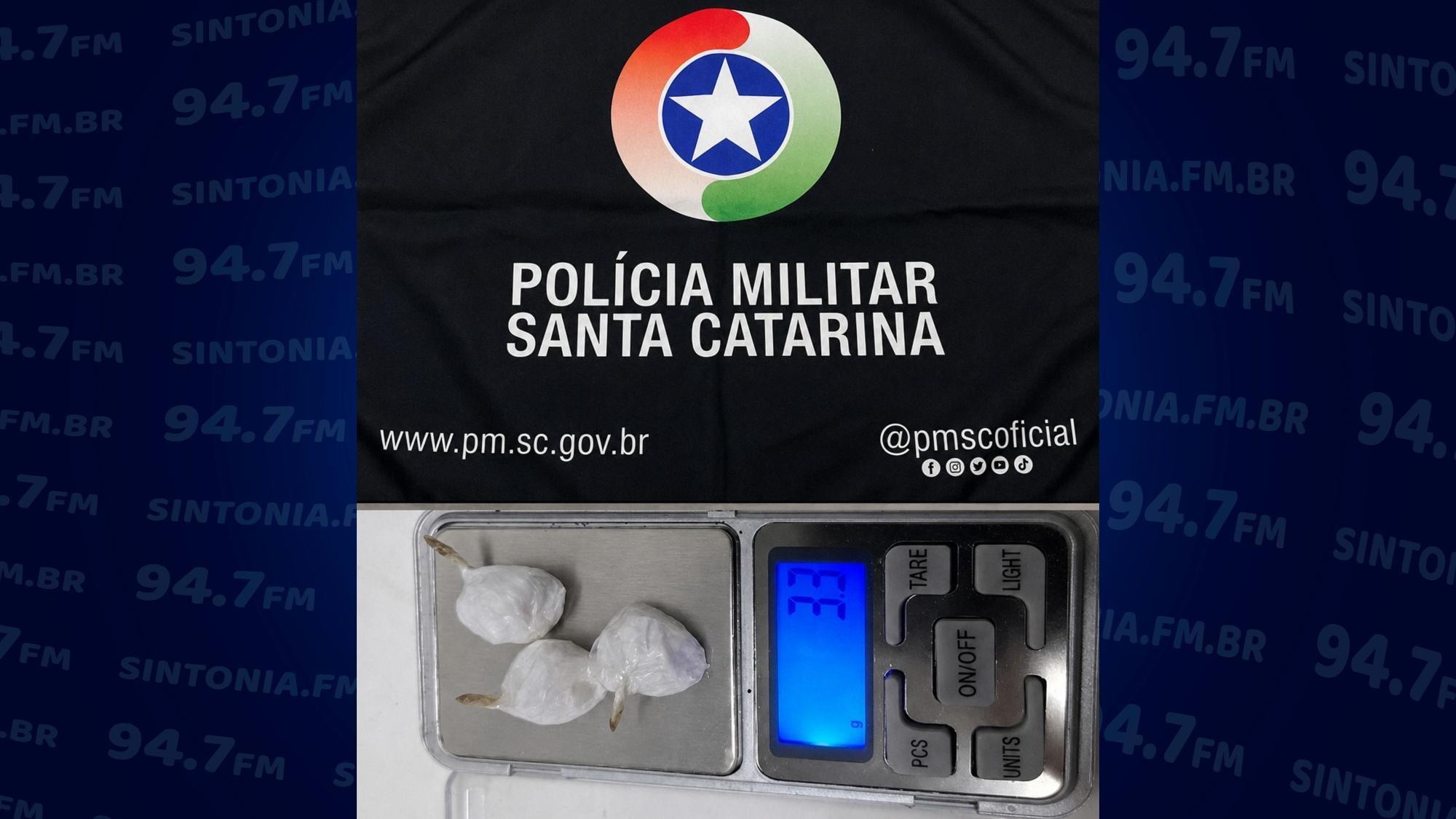 Homem é preso por tráfico de drogas em Rio do Sul