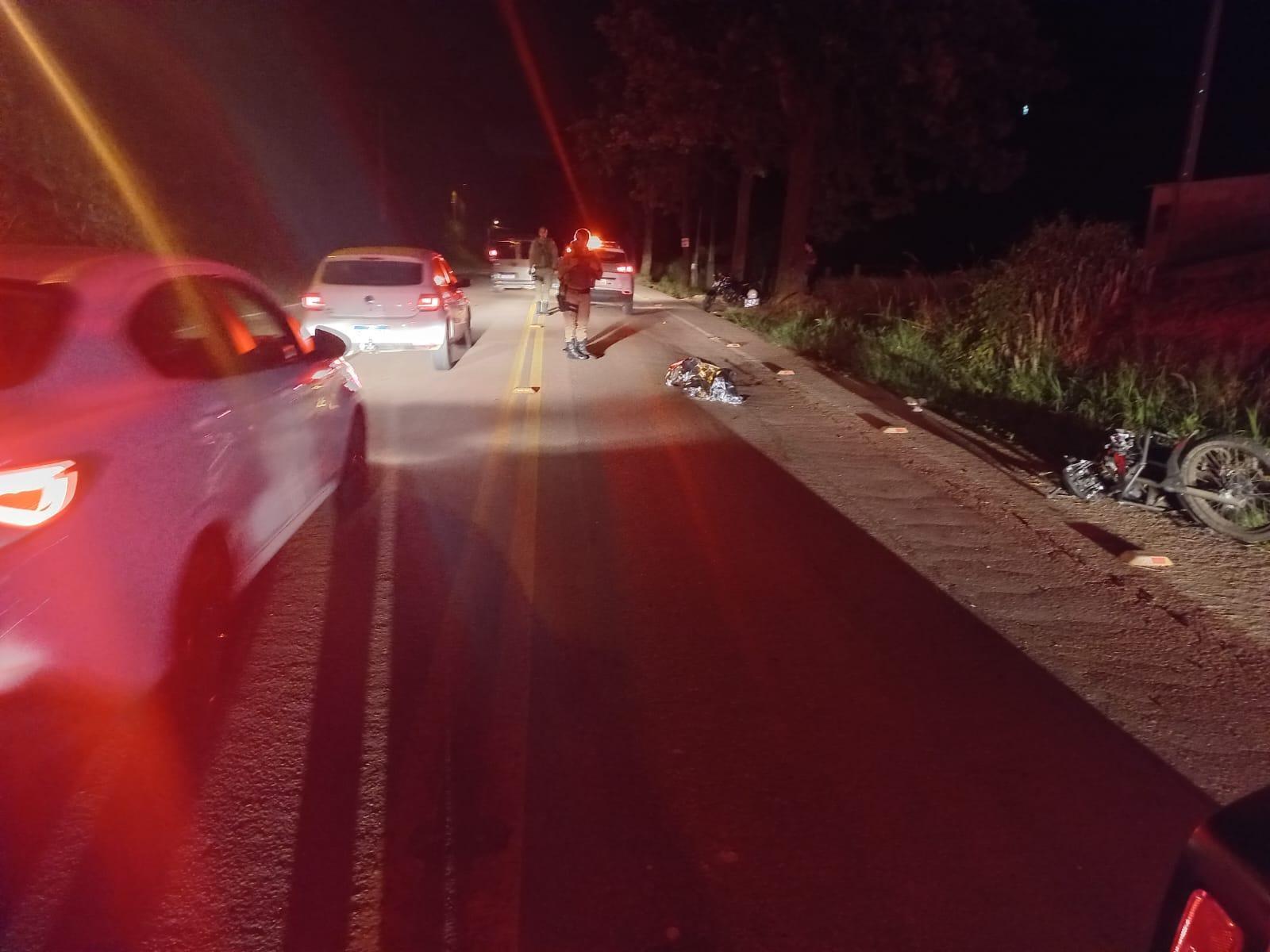 Homem morre atropelado por motocicleta no Alto Vale