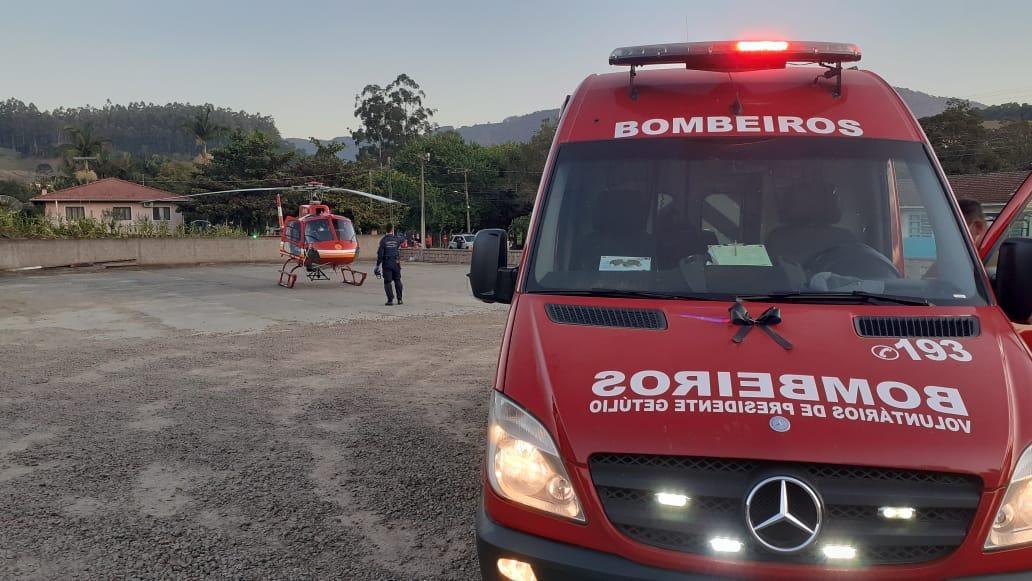 Homem tem suspeita de Traumatismo Craniano após acidente de trabalho