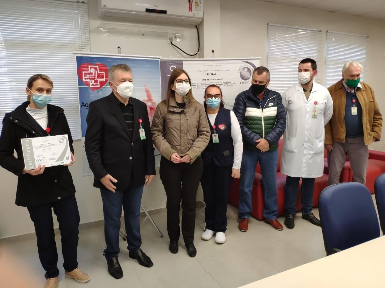 Hospital Regional Alto Vale em Rio do Sul recebe certificado de Acreditado Pleno