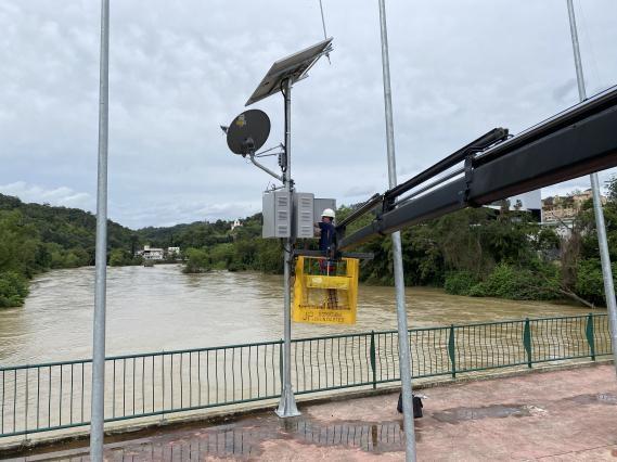 Ibirama recebe Estação Hidrológica da Defesa Civil estadual