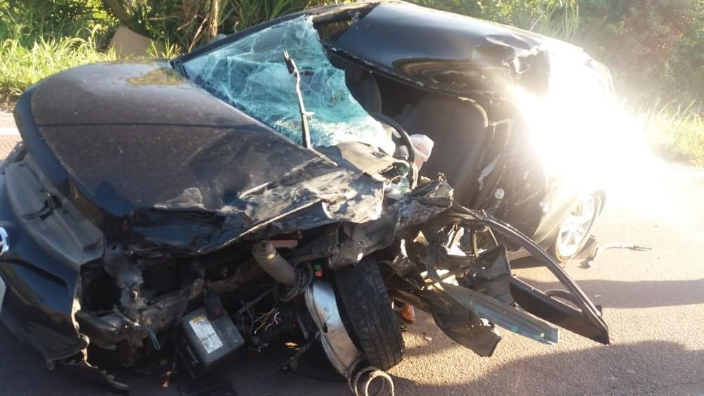 Idoso morre após carro bater de frente em outro veículo em SC