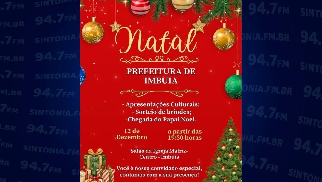 Imbuia inaugura Natal Iluminado nesta sexta-feira e confirma recursos para futuro hospital