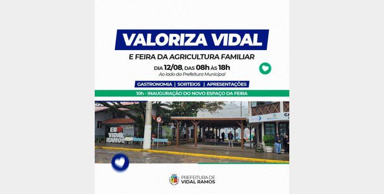 Inaugurado em Vidal Ramos o novo espaço da feira