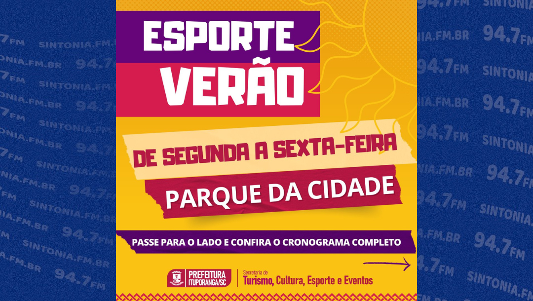 Inicia nesta segunda-feira (22) em Ituporanga o projeto "Esporte Verão"