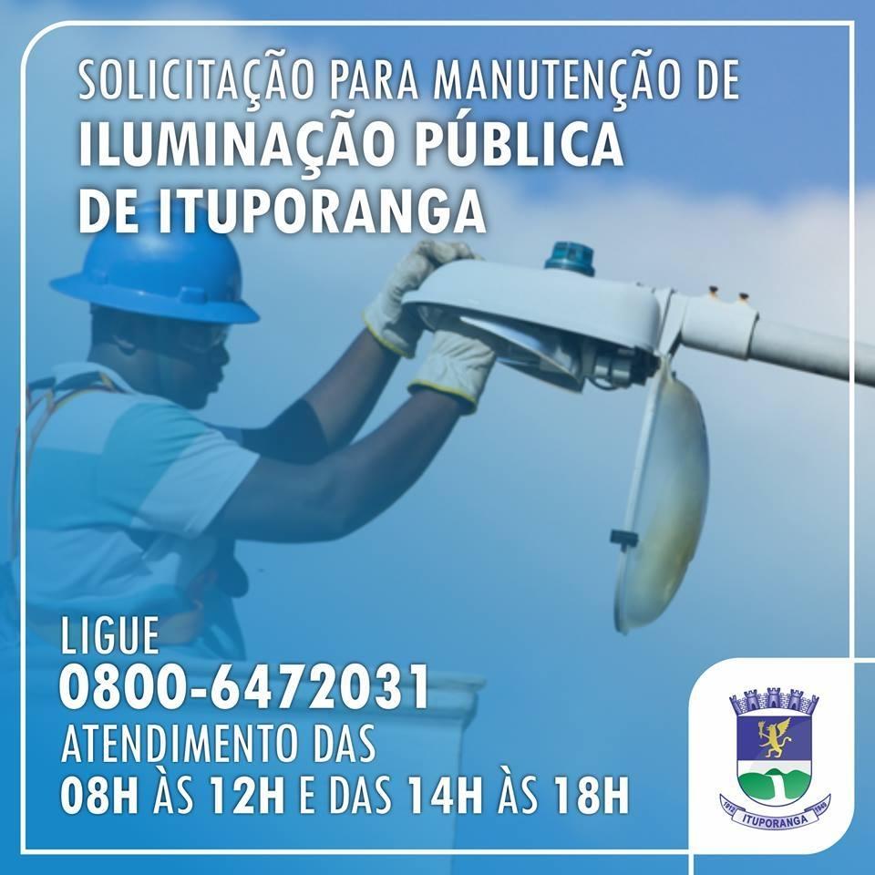 Ituporanga conta com canal para solicitação de melhorias na iluminação pública