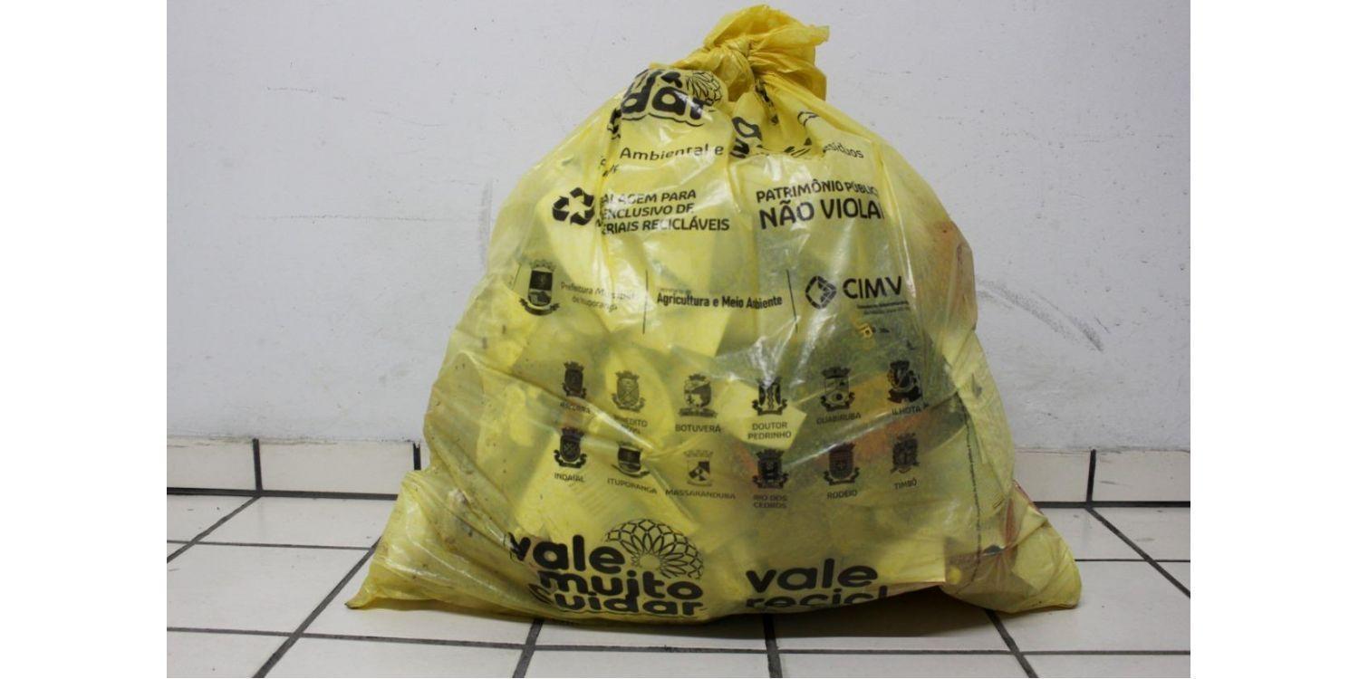 Ituporanga irá alterar a rotina de entrega das sacolas para o lixo reciclável