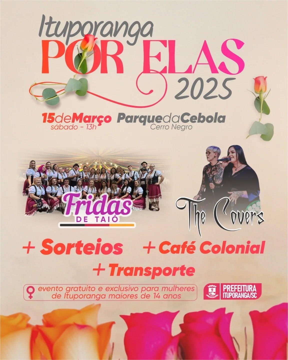 Ituporanga Por Elas celebra o Dia da Mulher com evento especial no Parque da Cebola