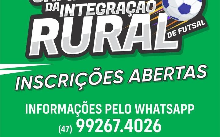 Ituporanga promove a partir do mês de abril o 23º Campeonato Municipal de Integração Rural de Futsal
