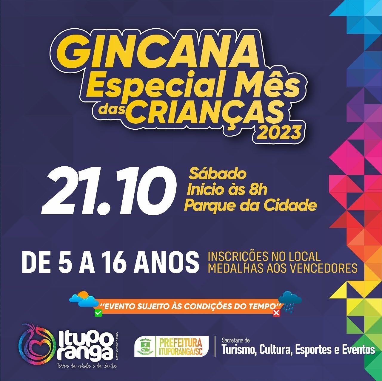 Ituporanga realiza gincana esportiva nesse sábado