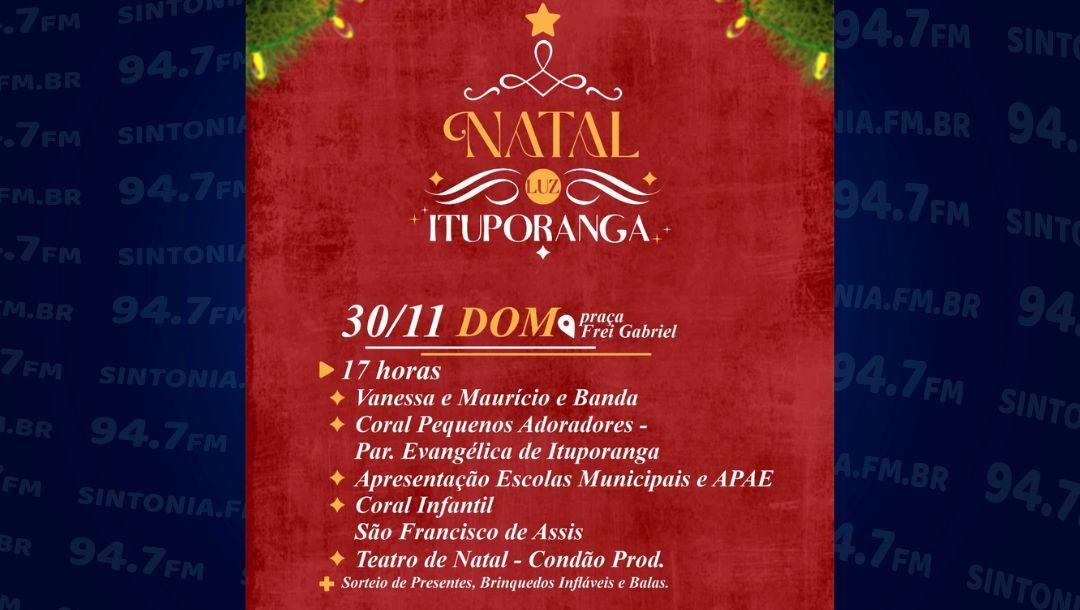 Ituporanga realiza programação especial do Natal Luz neste domingo
