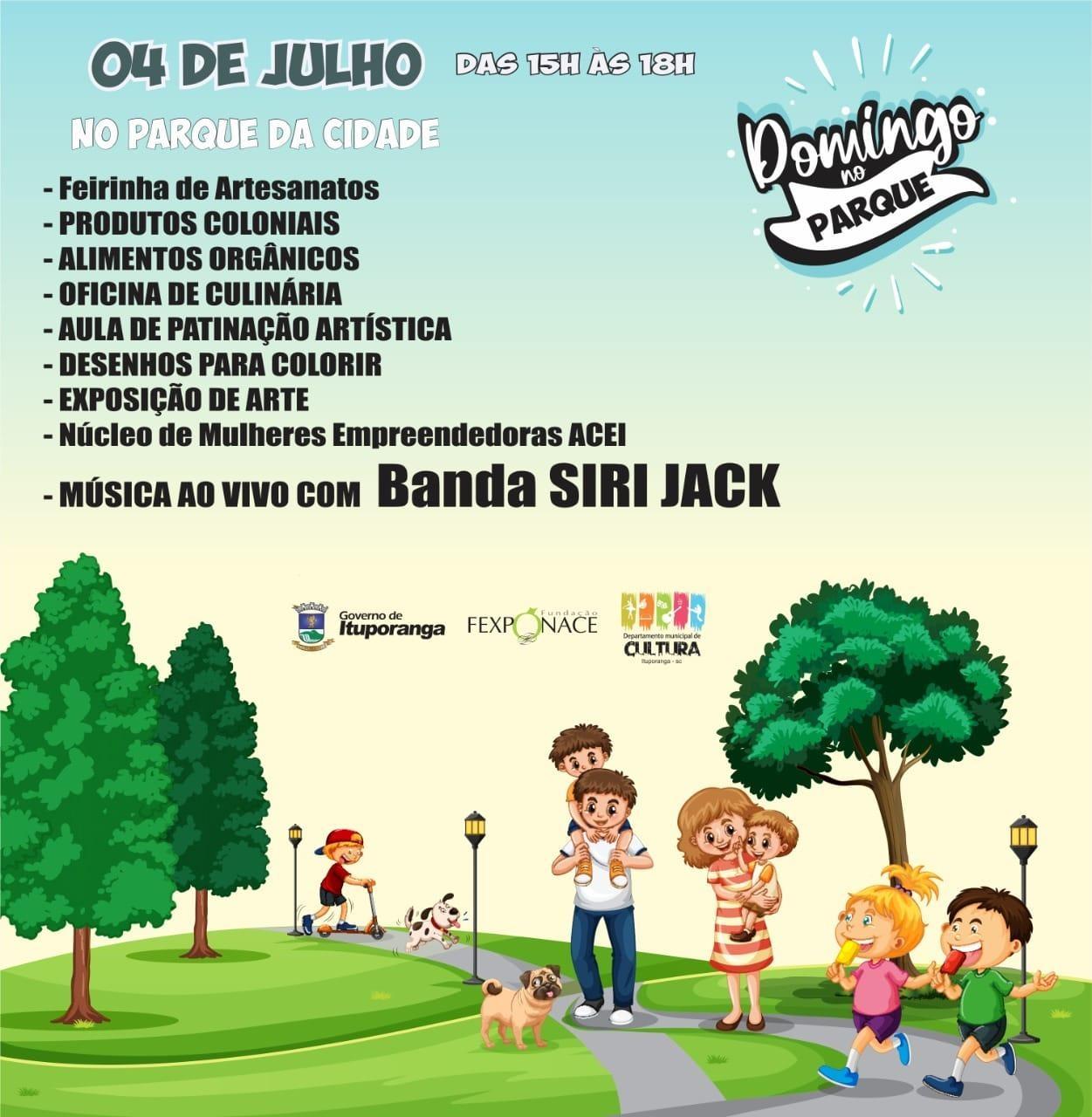 Ituporanga volta a promover Domingo no Parque