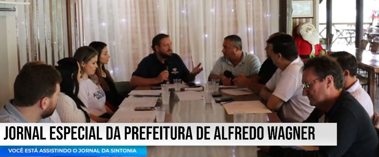 Jornal da Sintonia Especial: Administração Municipal de Alfredo Wagner avalia os trabalhos desenvolvidos no ano de 2022