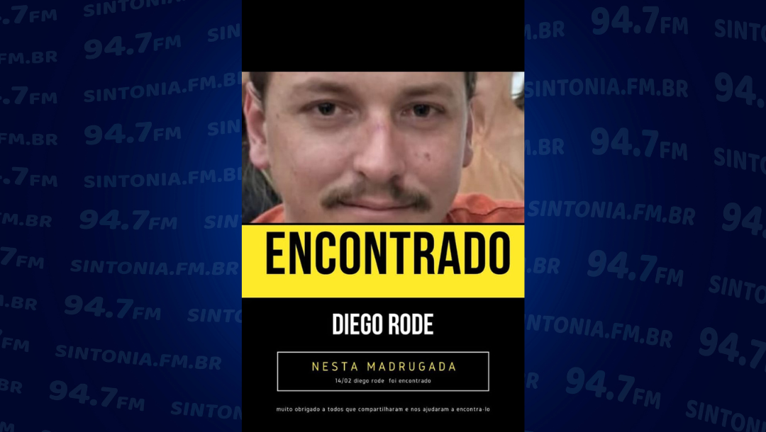 Jovem de Ituporanga é encontrado após dias desaparecido
