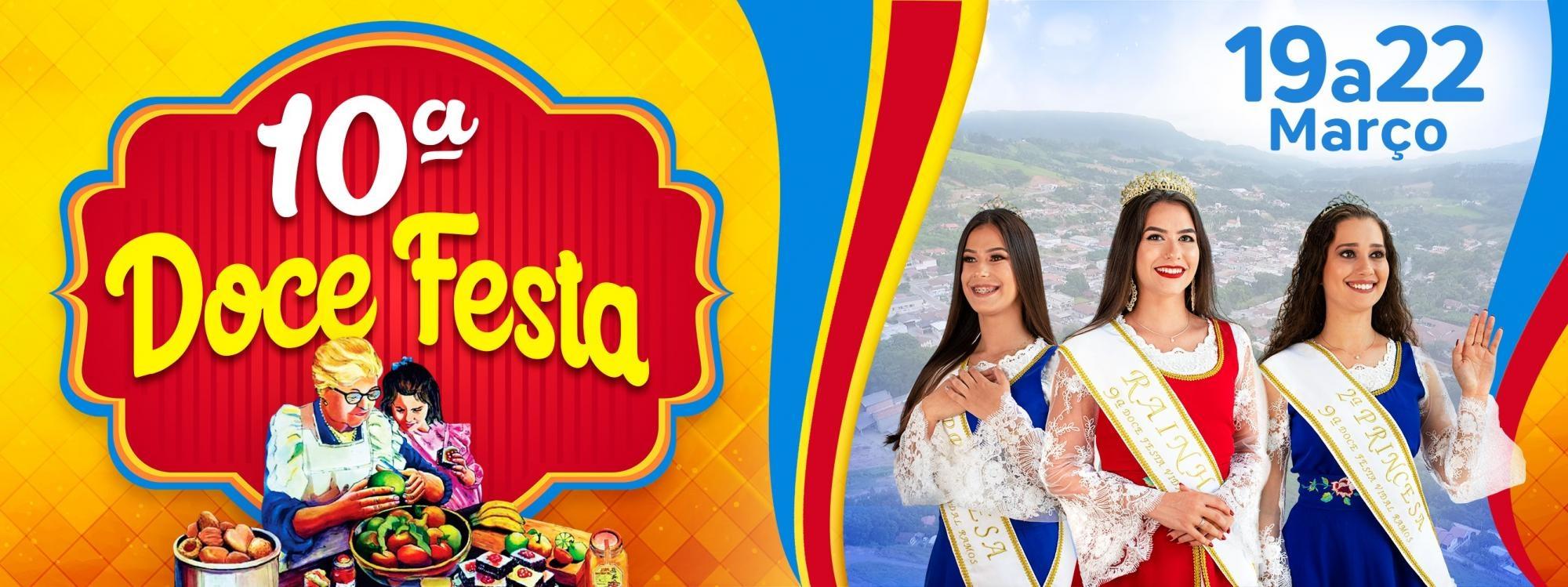Lançamento da 10ª Doce Festa em Vidal Ramos será realizado nesta quinta (20)