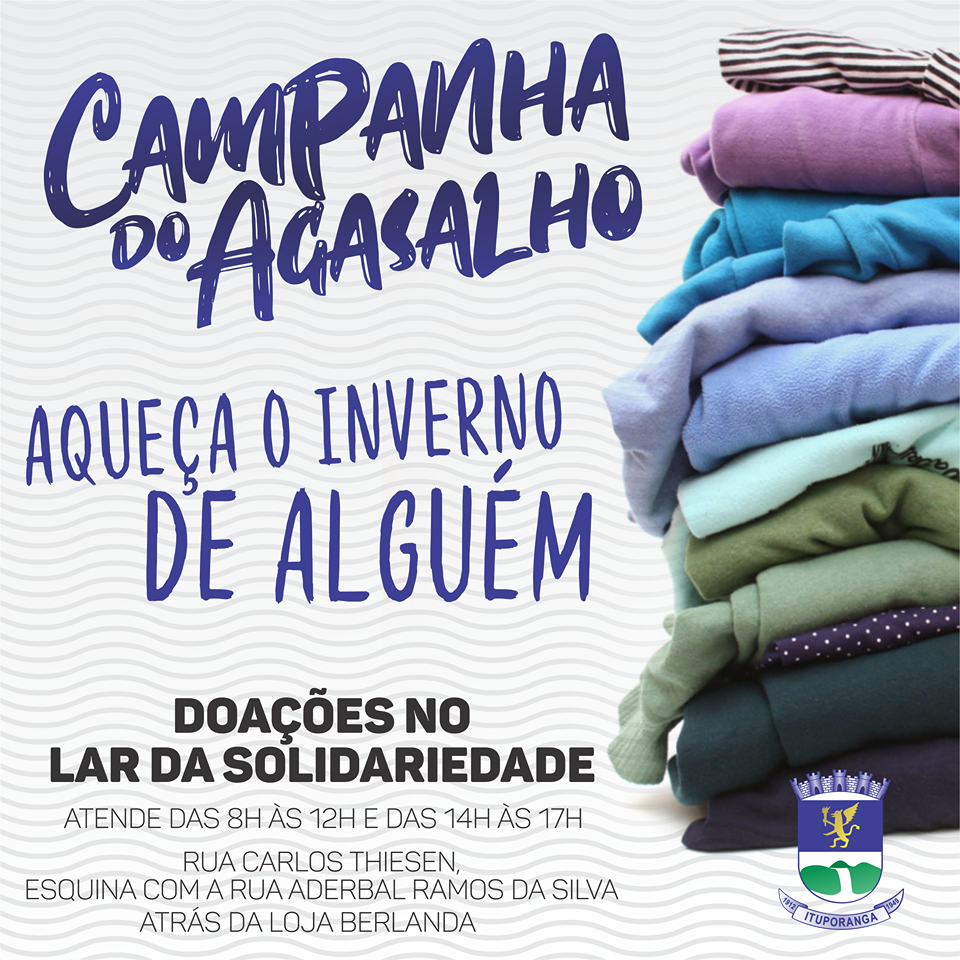 Lar da Solidariedade de Ituporanga lança Campanha do Agasalho 2019