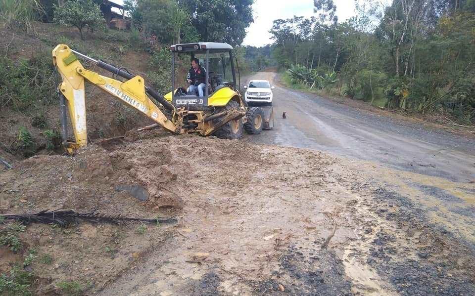 Localidades do interior de Aurora tiveram prejuízos nas estradas com as chuvas dos últimos dias