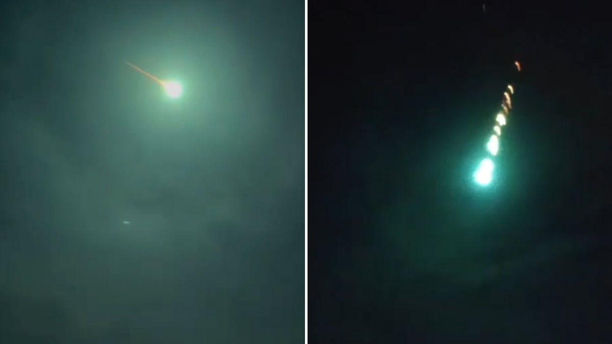 Luz no céu: meteoro é visto nos céus do Alto Vale