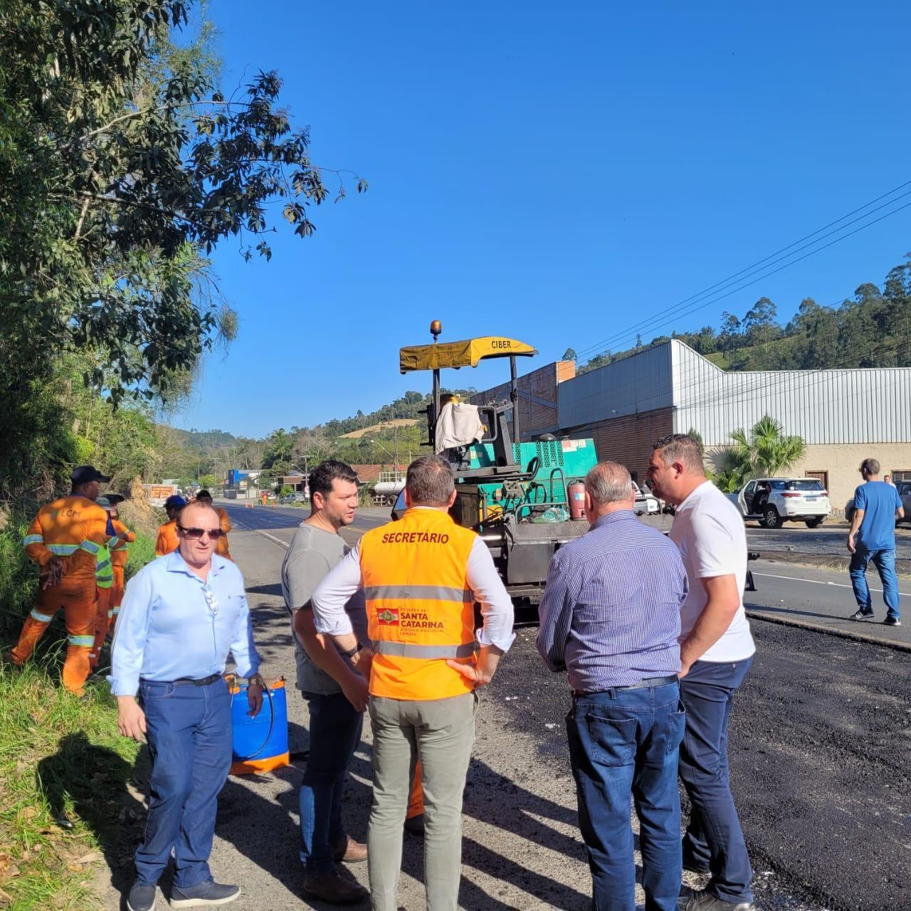Material fresado na revitalização da SC 350 deve ser levado para a o trecho que liga Petrolândia a BR 282.