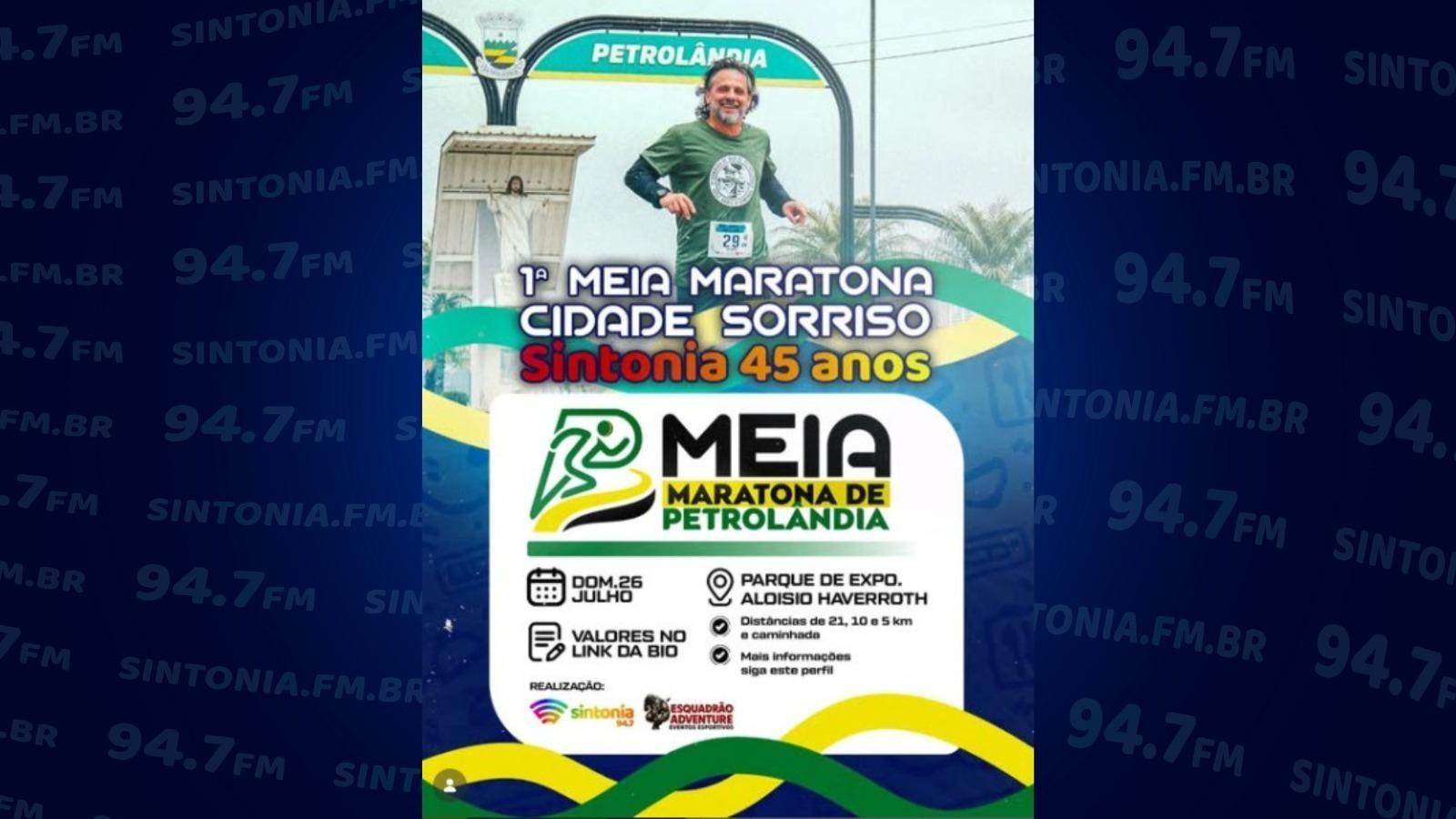 Meia Maratona Cidade Sorriso Sintonia 45 anos já está com inscrições abertas