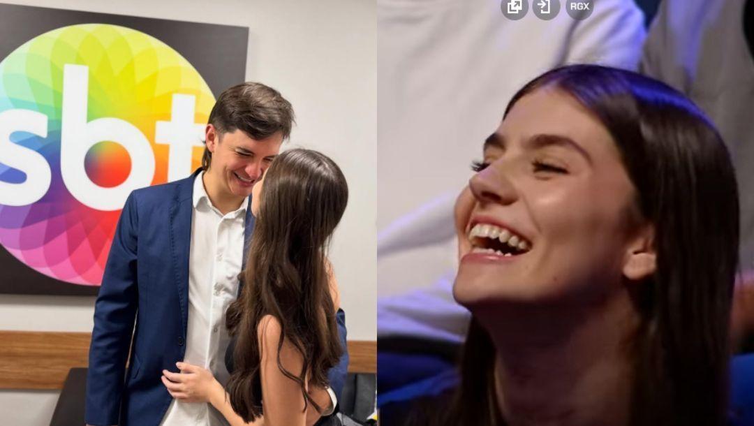 Modelo de Ituporanga, namorada de influencer, aparece no programa do Danilo Gentili