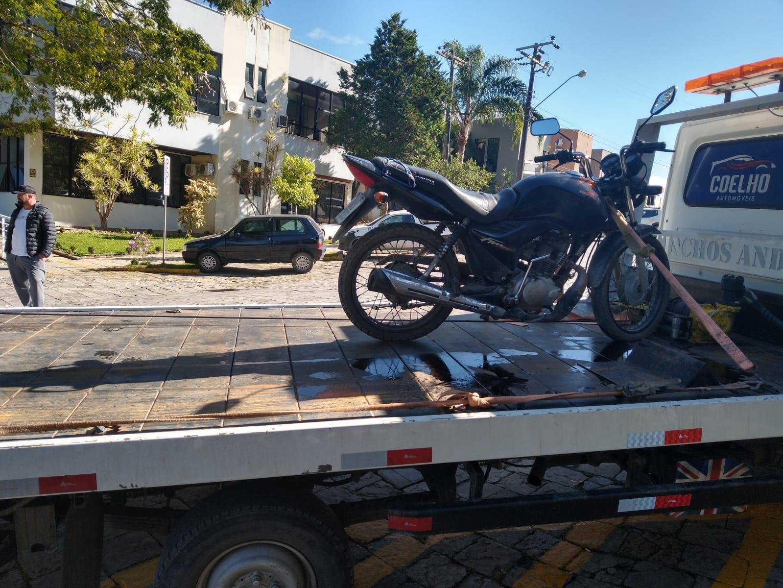 Moto furtada no estado de Pernambuco é localizada em Ituporanga pela Polícia Militar