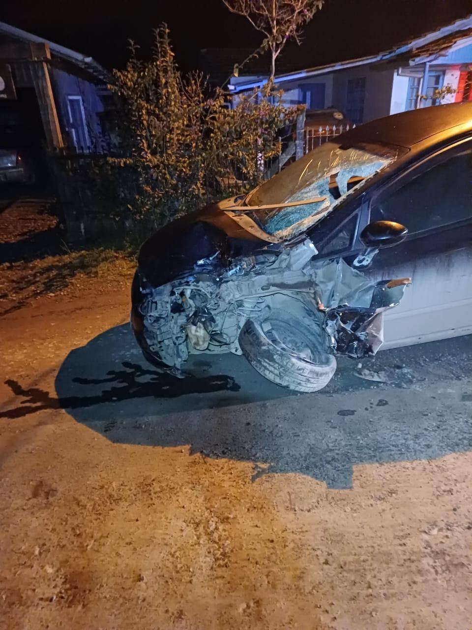 Motociclista fica ferido em colisão no interior de Imbuia