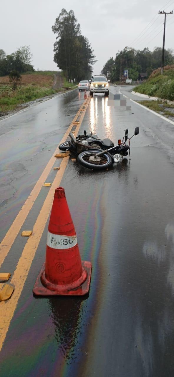 Motociclista morre em acidente na SC-350 em Ituporanga