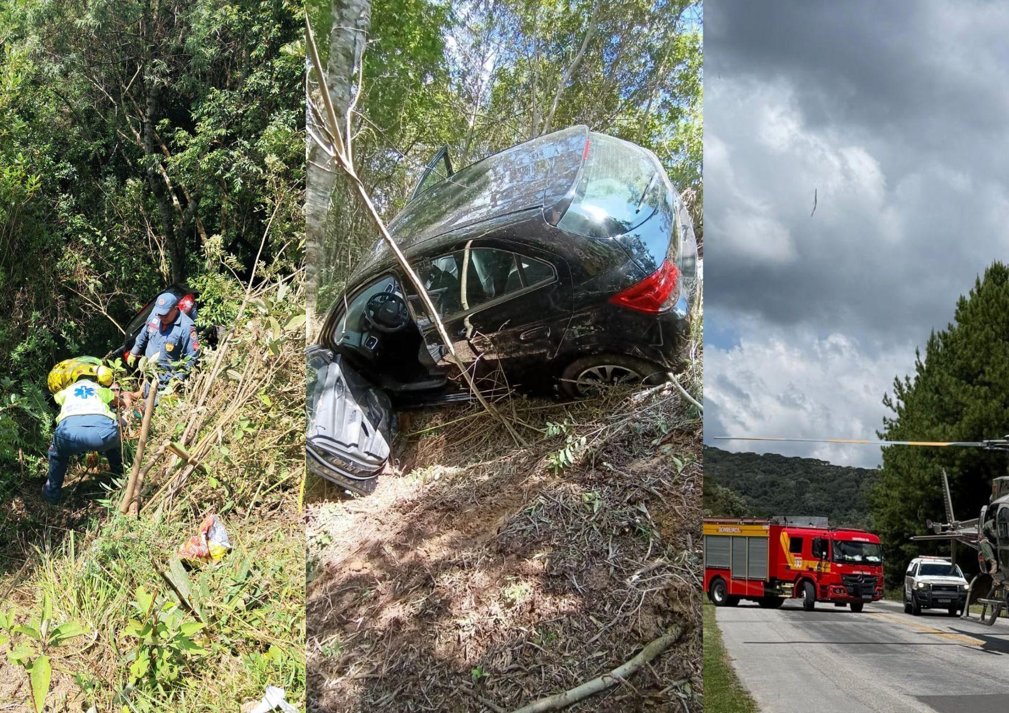 Motorista desaparecido é encontrado após dois dias em ribanceira na BR-282, em Bom Retiro