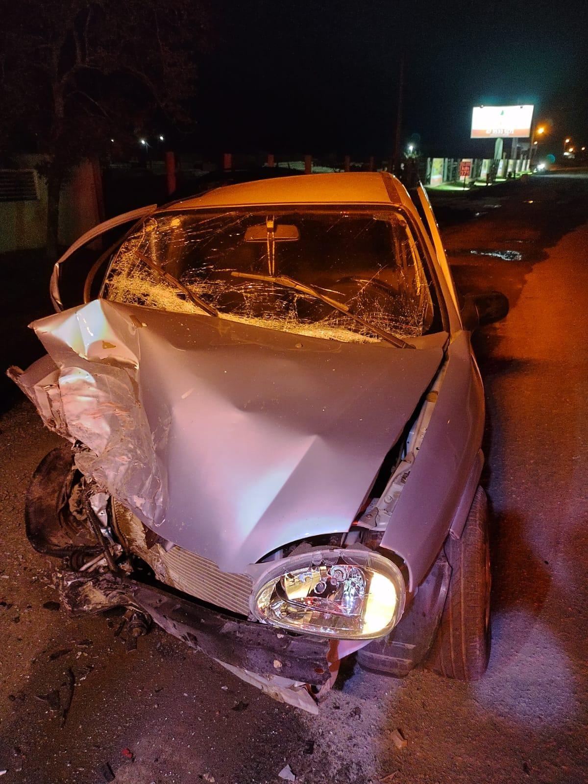 Motorista é resgatado das ferragens após colisão frontal em Santa Tereza Aurora