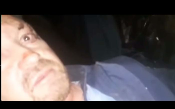Motorista ferido grava vídeo dentro de cabine soterrada pelo desabamento na BR-376