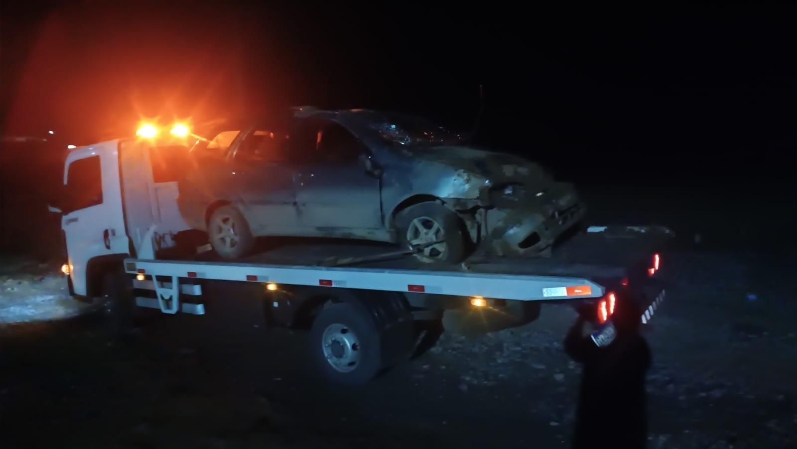 Motorista fica ferido após capotamento em Ituporanga